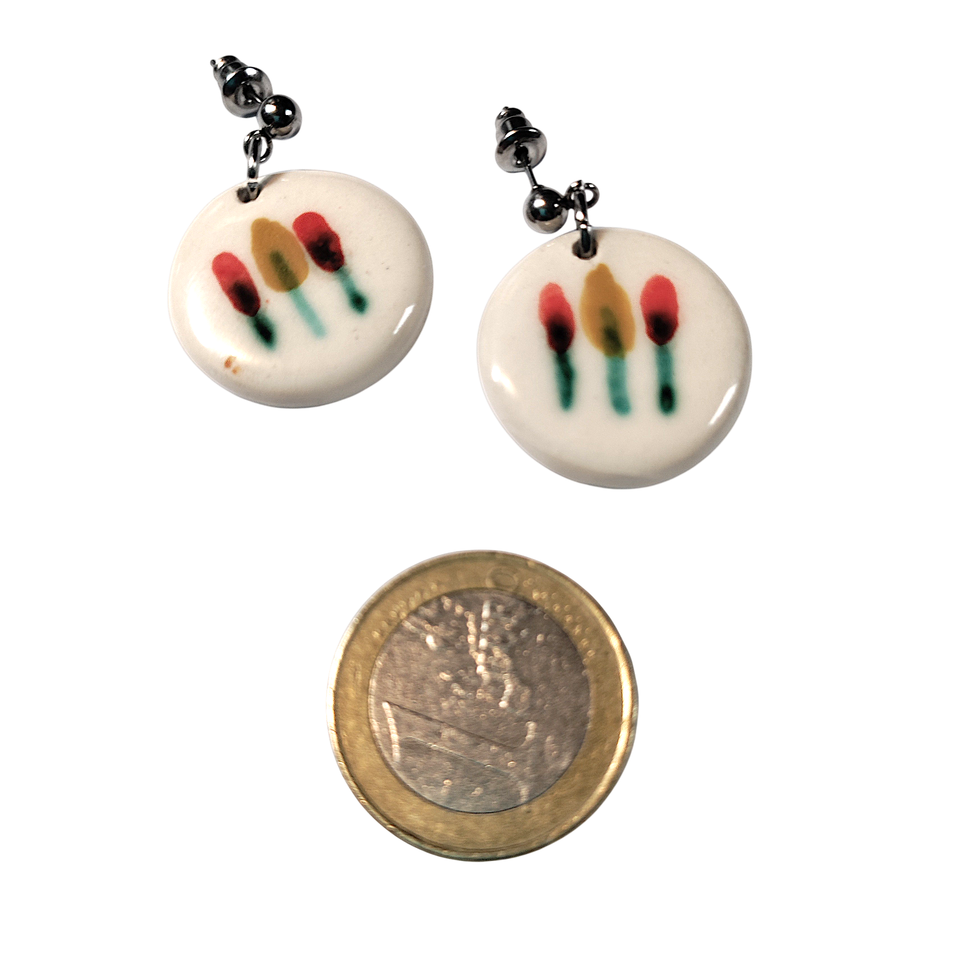 Brincos Três Chamas